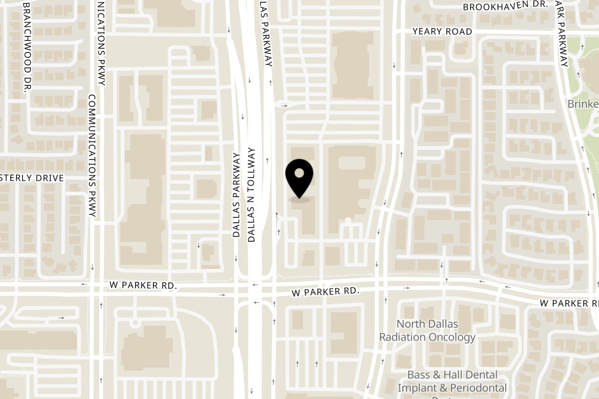 Map showing the location of Princi Italia Plano on 3300 Dallas Pkwy #120 in Plano